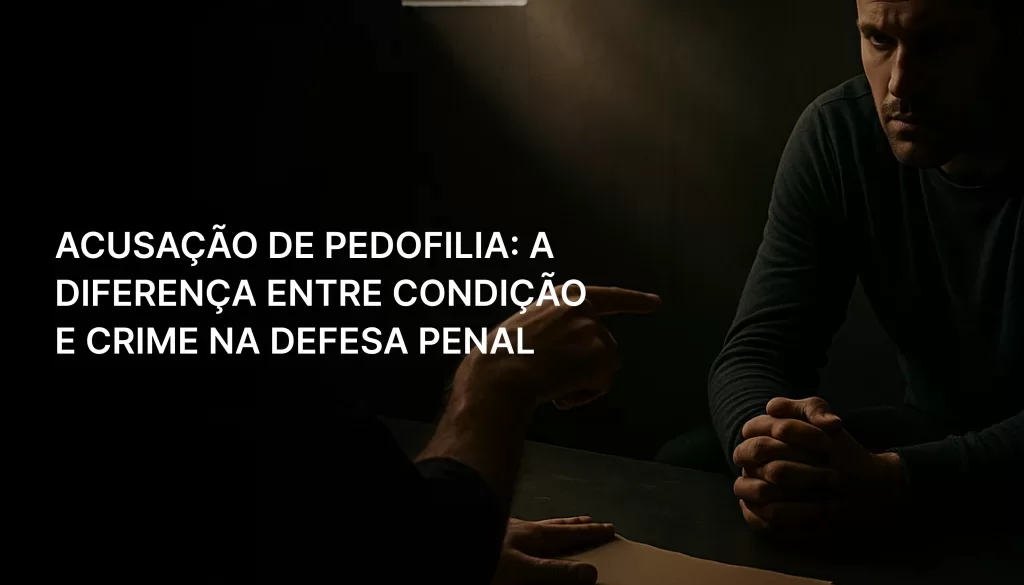 Advogado criminal em Goiânia especialista em defesa contra acusação de pedofilia.
