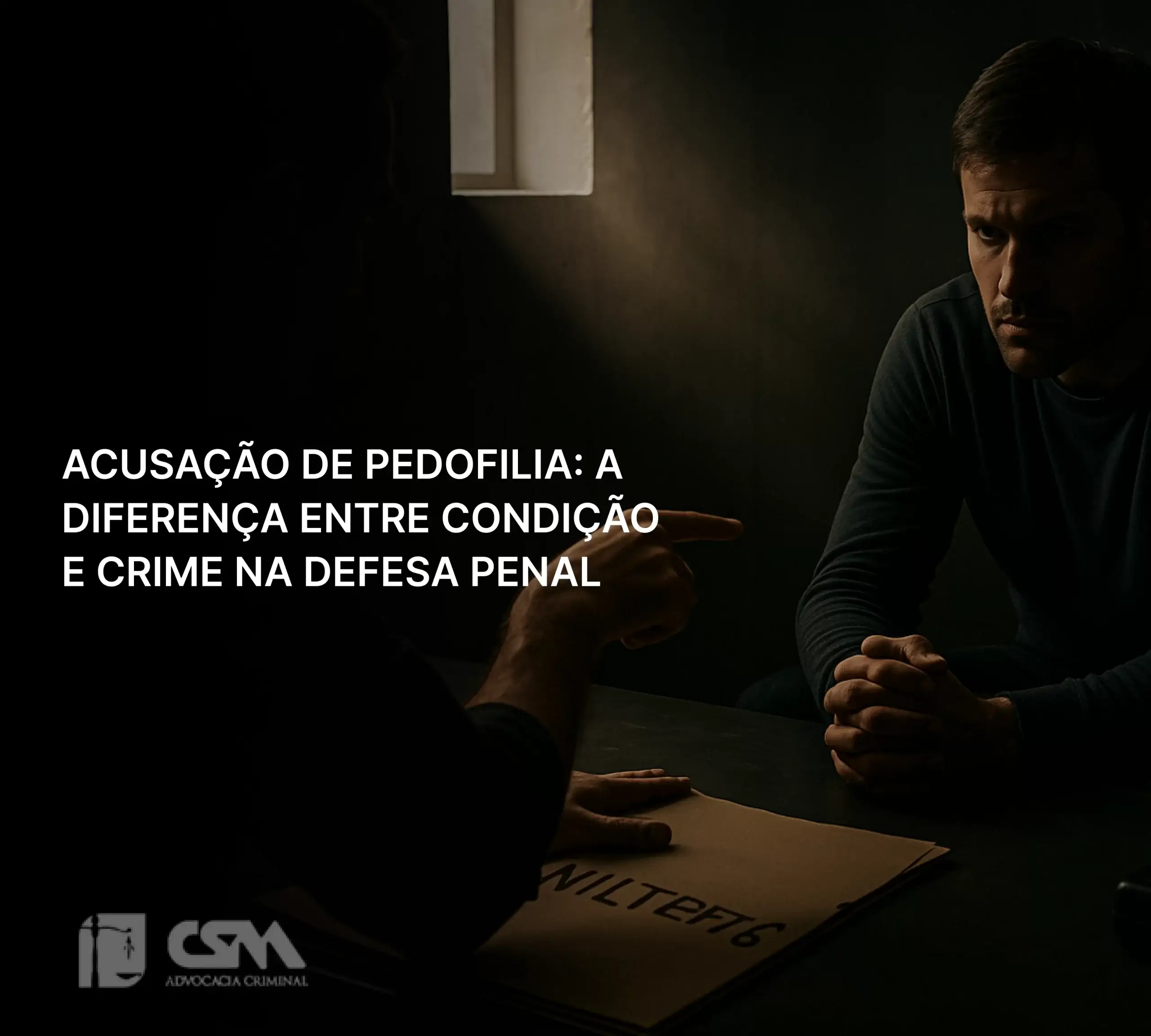 Advogado criminal em Goiânia especialista em defesa contra acusação de pedofilia.